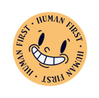Human first -tarra